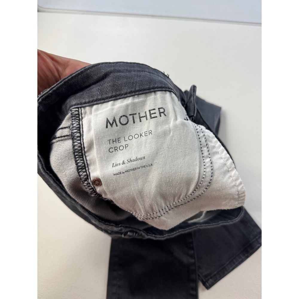 Mother The Looker Crop Jeans Women's Size 26 Gray Wash Denim Casual - Picture 2 of 8